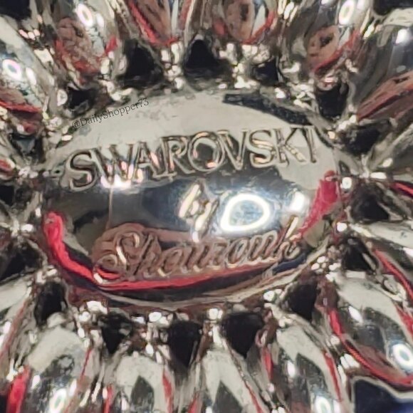 Swarovski by Shourouk Fuchsia Glass Rhinestone Braided Adjustable Bracelet - Picture 9 of 14